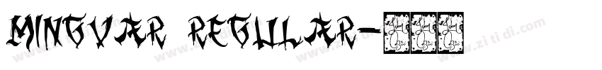MingVar Regular字体转换